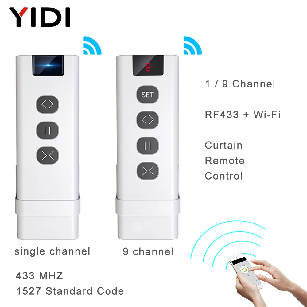 Ir Remote Module - 9/1 Kanal RF433 Uzaktan Kumanda WiFi
