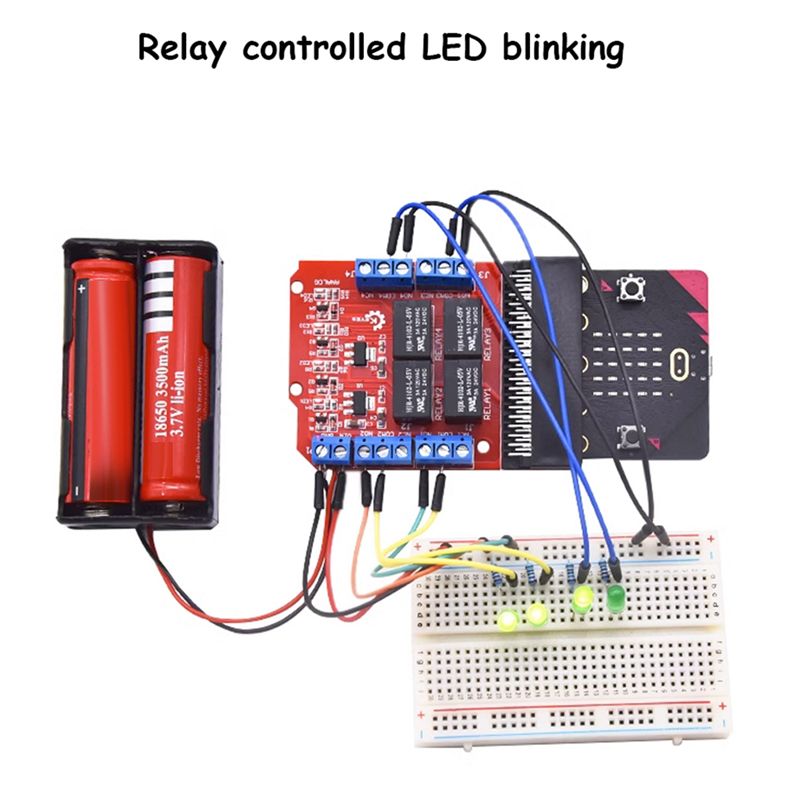 Relay Module 4 Channel - A64I Microbit 4 Kanal Röle Modülü