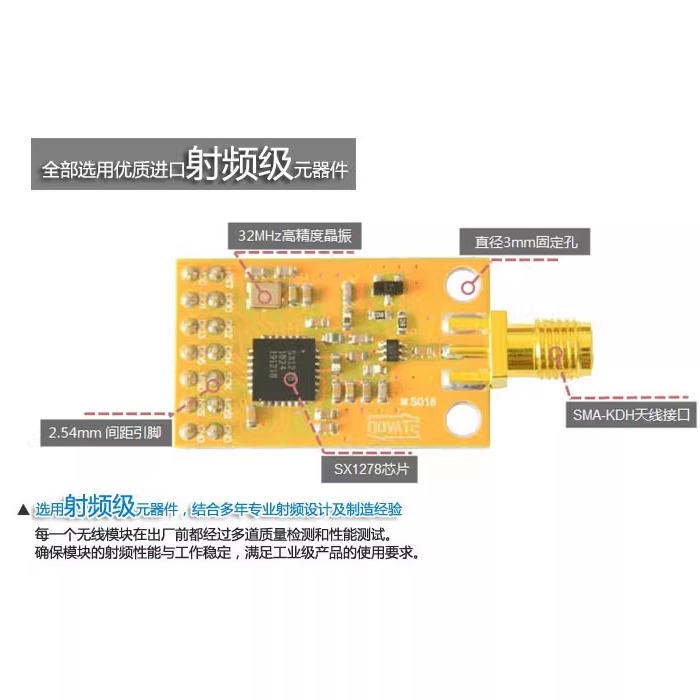 SX1278 Kablosuz Modül 433MHz L - Lora Sx1278 incelemesi ve fiyatı