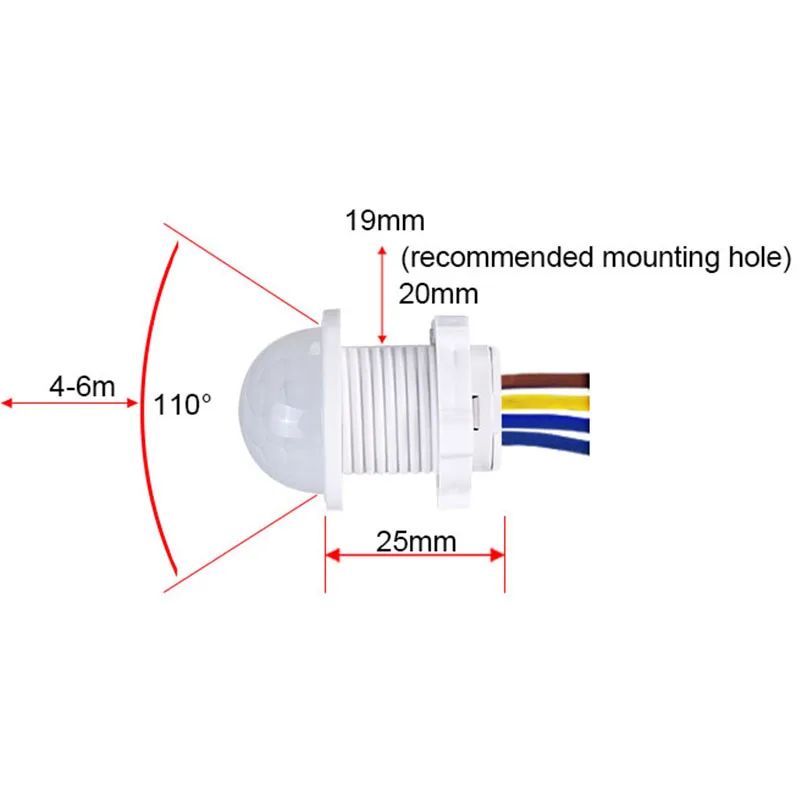 AC 110V 220V Mini hareket sens - Pir Motion Sensor incelemesi ve fiyatı