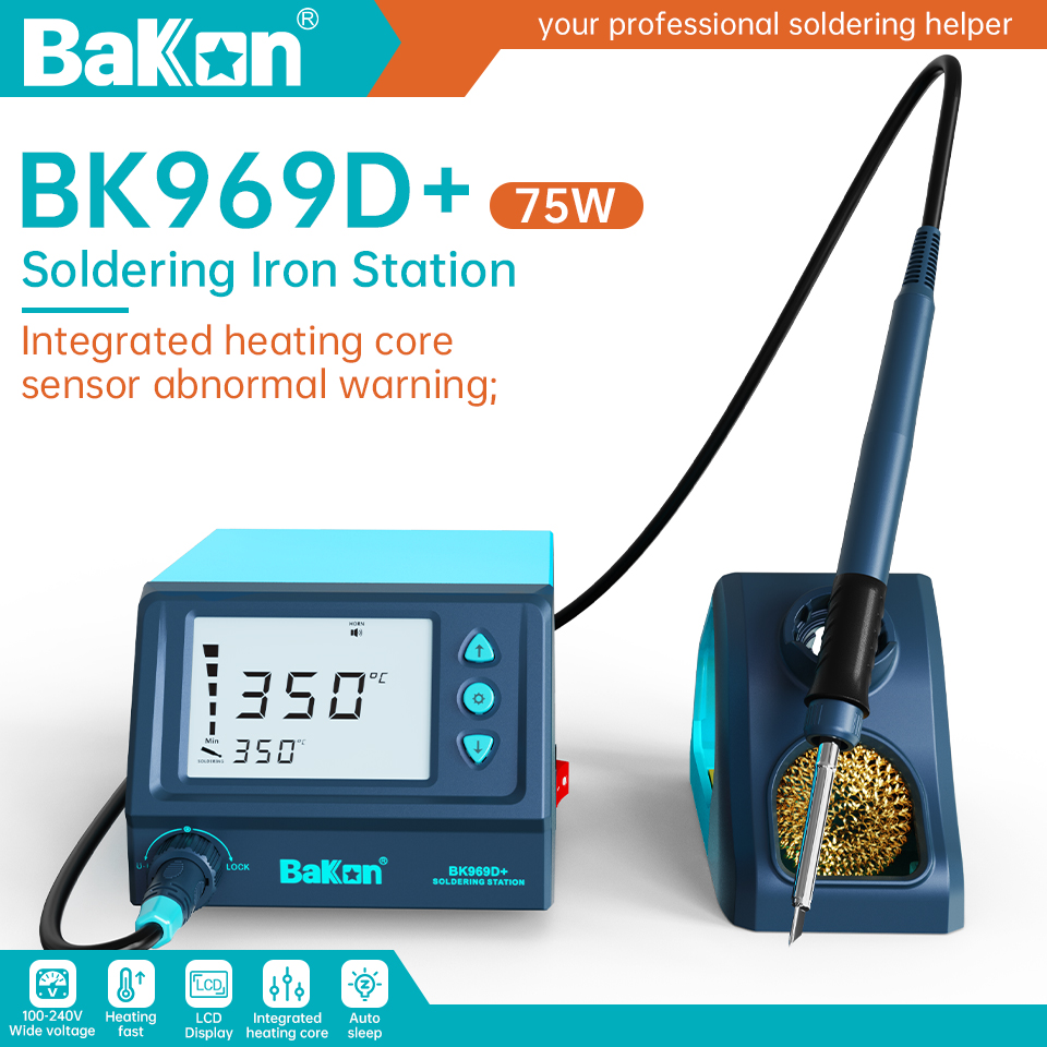 Bakon 75W BK969D+ Lehimleme İs - Soldering Iron Temperature Probe incelemesi ve fiyatı