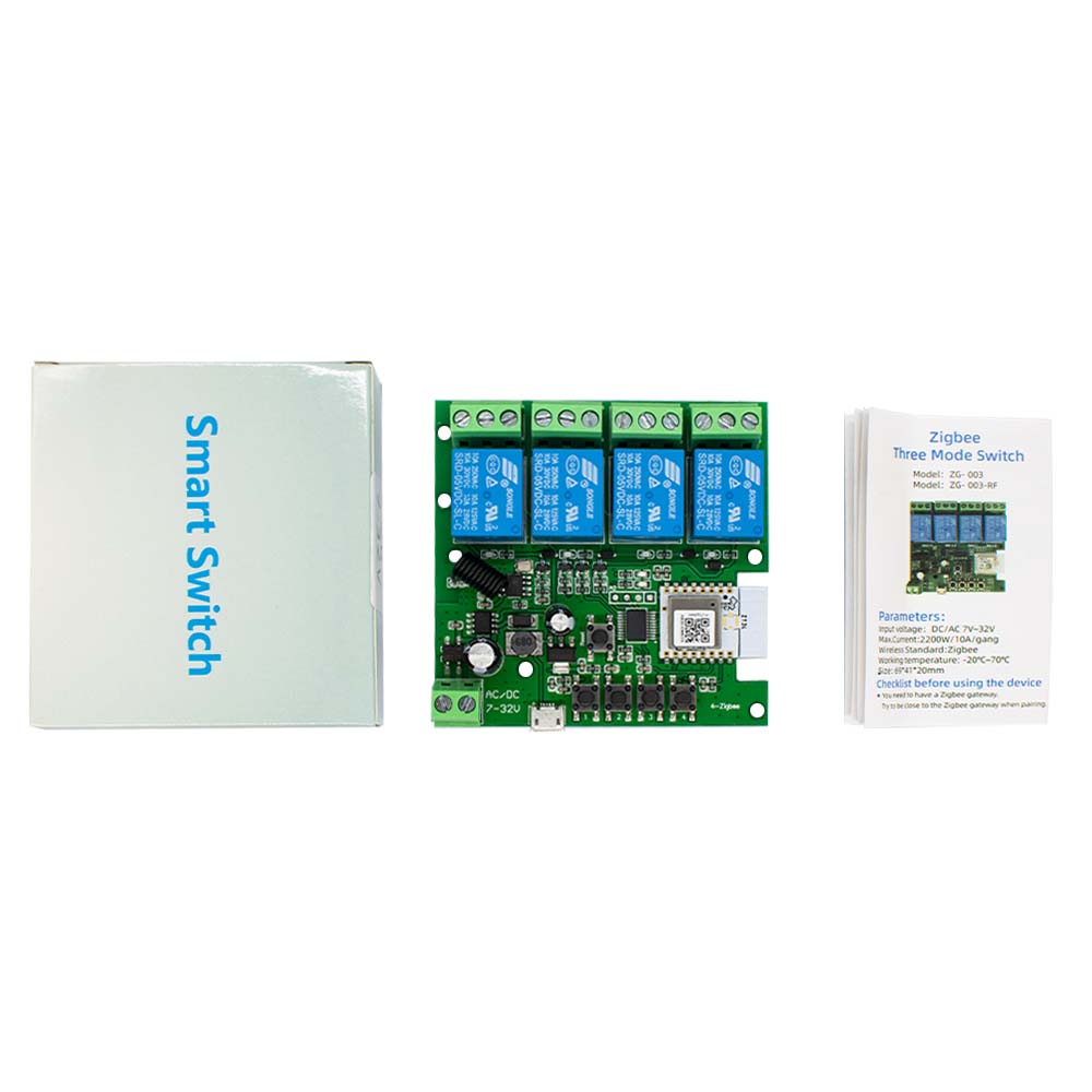 4CH Zigbee 3.0 Akıllı Ev Röles - Relay Module 4 Channel incelemesi ve fiyatı