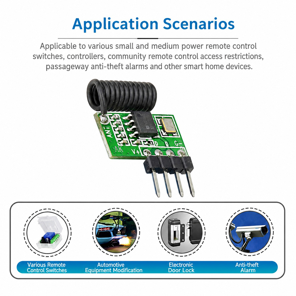 315MHz/433MHz Süperheterodin R - Ir Remote Module incelemesi ve fiyatı